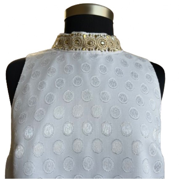 Lilly Pulitzer Brandi Shift Resort White Foil Printed Polka Dot Size 6 - Picture 3 of 9